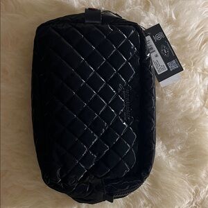 MZ Wallace Black Metro Cosmetic Bag - Black Liquid